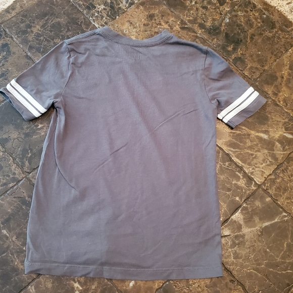 Spotted Zebra Grey White Varsity Stripes S NWOT - Picture 3 of 4